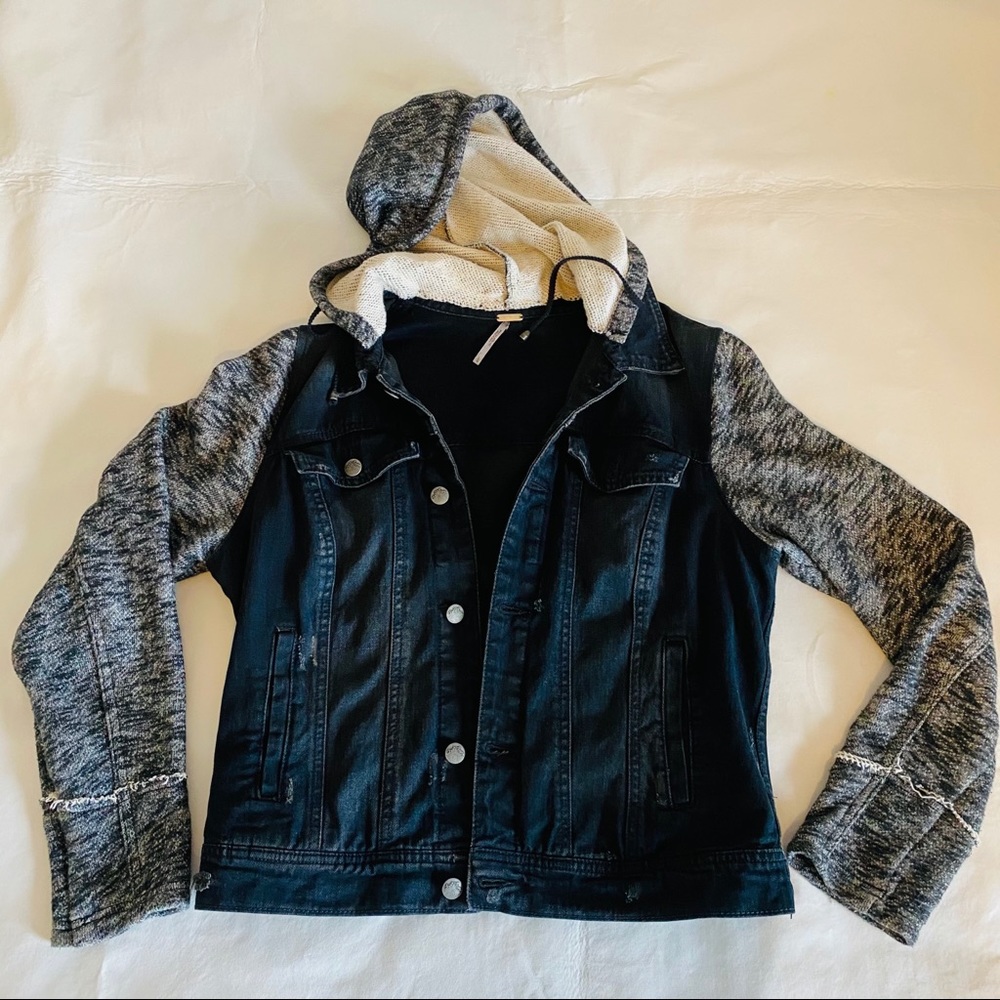 Free People Sweater and Jean Jacket - Picture 3 of 8